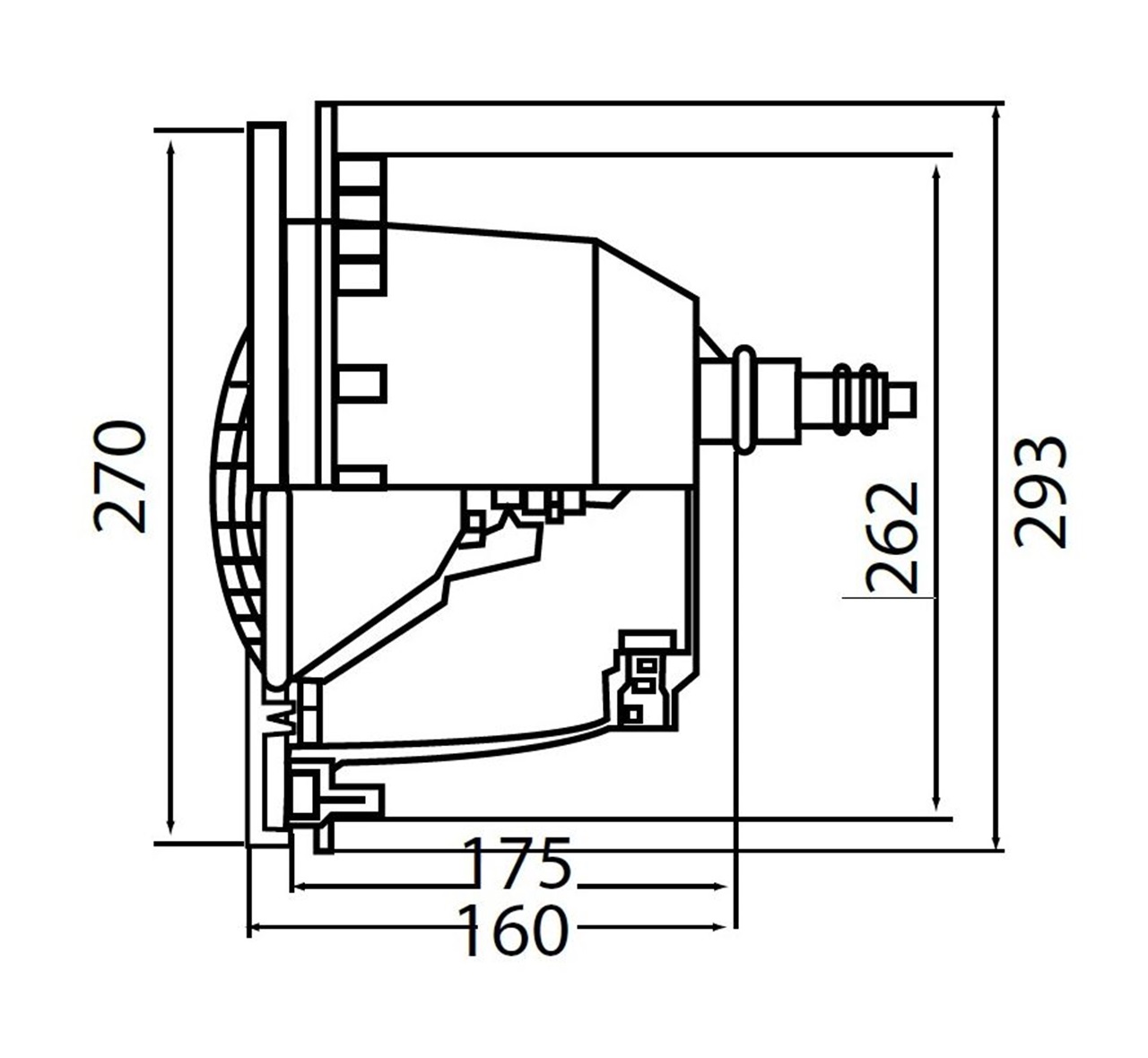 3481PLDBL3 LED BIJELI REFLEKTOR ZA FOLIJU, 12V 13,5 W, SA KUČIŠTEM I BUŽIROM, HAYWARD
