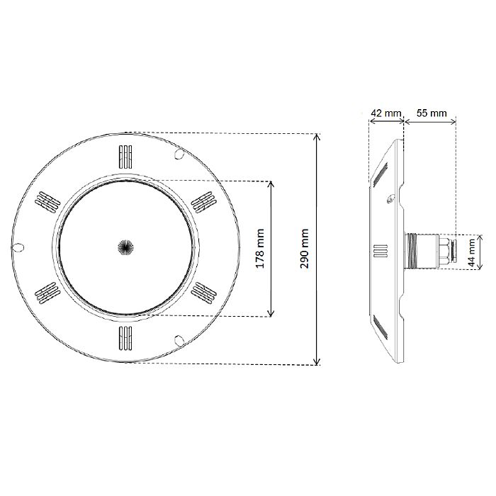 502860 LED reflektor BIJELI, 13W, na navoj 1 1/2'' za montažu u mlaznicu