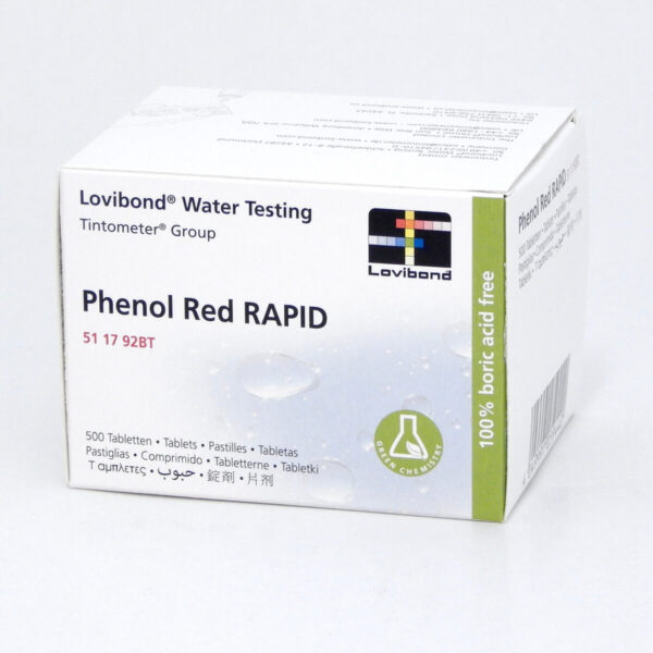 511792BT Phenolred tablete 500/1 za Pooltester
