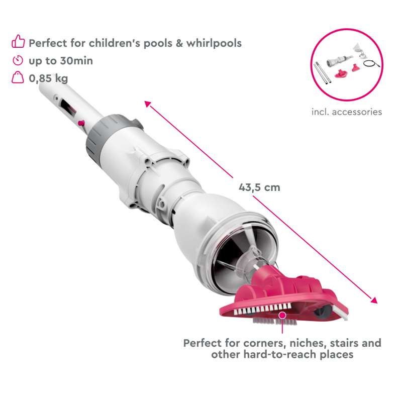 BC02 BWT Recharchable Pool & Spa Vacuum BC02