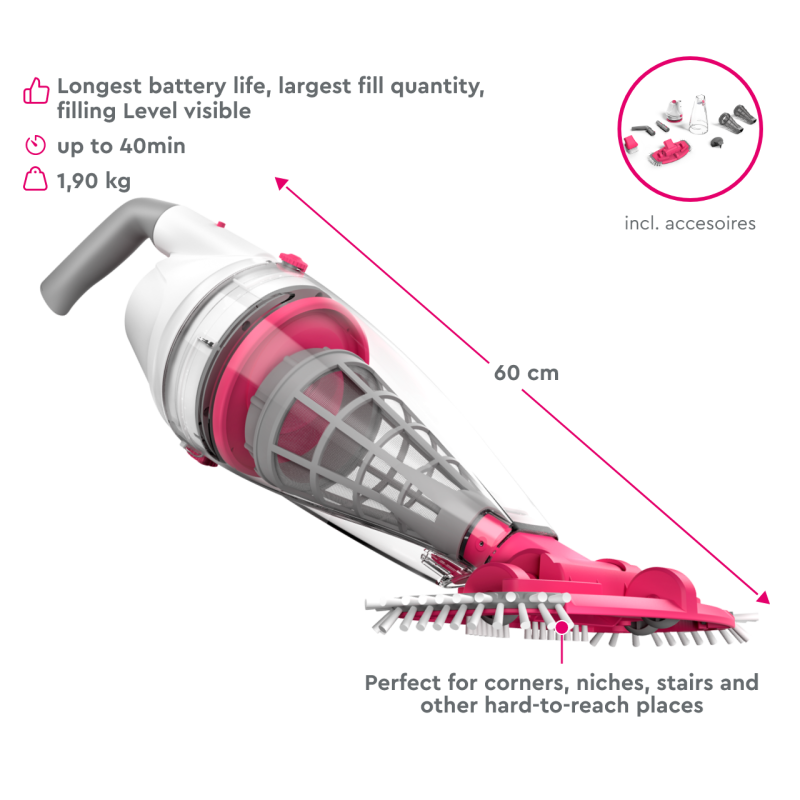 BC50 BWT Recharchable Pool & Spa Vacuum BC50