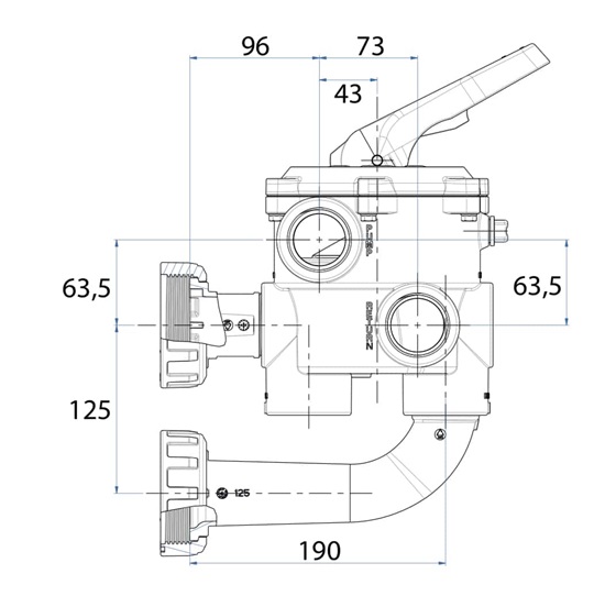73950 Višeputni ventil  1 1/2''