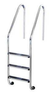 87111944 Ljestve FLEXINOX s 4 gazišta INOX 316, s protukliznom gumom na gazištu