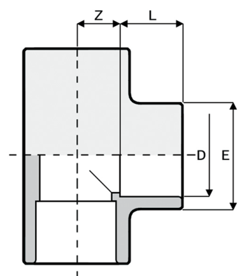 1RTI190000 T-komad D90