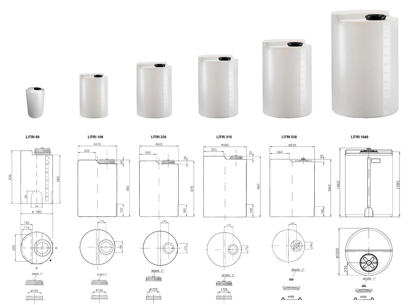 ASB1031701 SPREMNIK ZA KEMIKALIJE 1000 LIT PE ETATRON