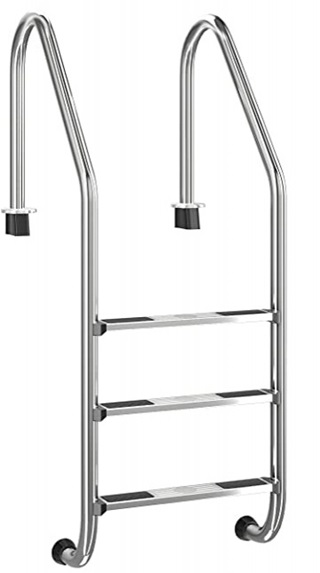 05477 Ljestve STANDARD LUXE s 3 gazišta AISI-316